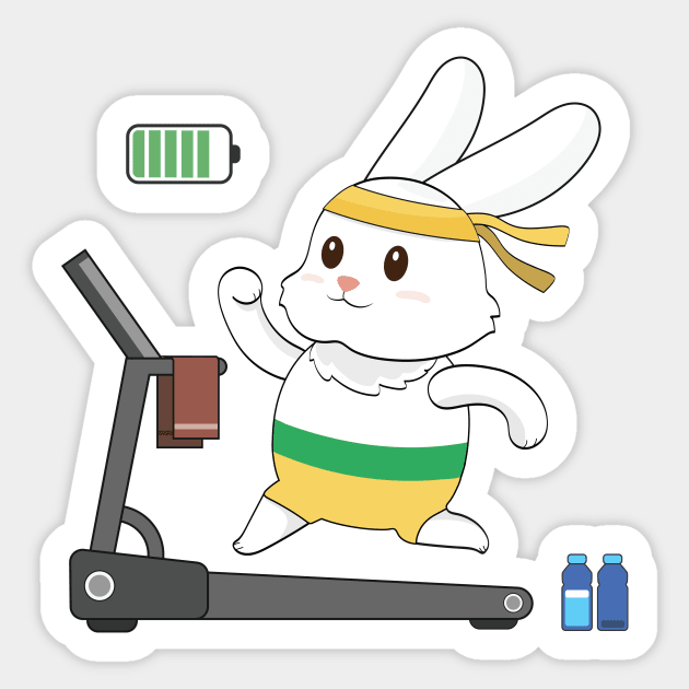Gym bunny Sticker by Anicue
